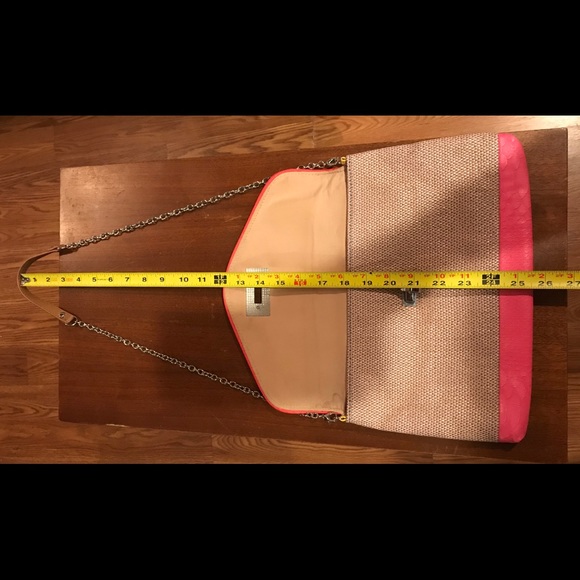 Crossbody Multi color purse, teal, pink/yellow! - Picture 4 of 6